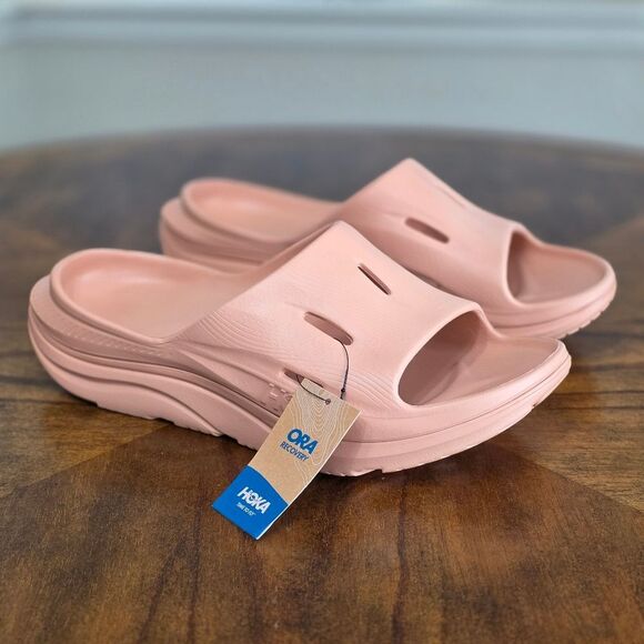 Hoka Ora Recovery Slide 3 Sandals Men's 10 Sandstone Beige Tan Clifton Bondi New - Picture 4 of 14